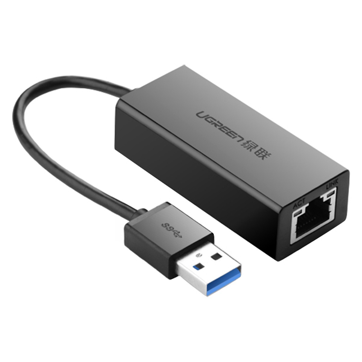 Cổng chuyển đổi USB 3.0 to LAN Ugreen 20255 tốc độ giga bite 10/100/1000 chính hãng