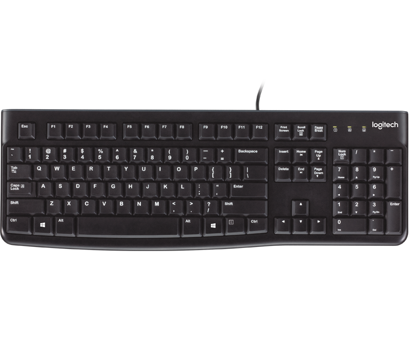 Bàn phím có dây logitech K120 chính hãng