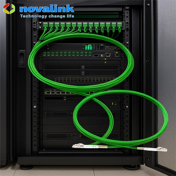 Dây nhảy quang LC-LC-MM-2.0-OM5 Duplex dài 6m vỏ LSZH Novalink NV-61707A chính hãng