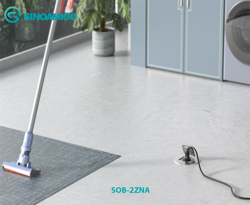 Hộp ổ điện âm sàn cao cấp sinoamigo SOB-2ZNC