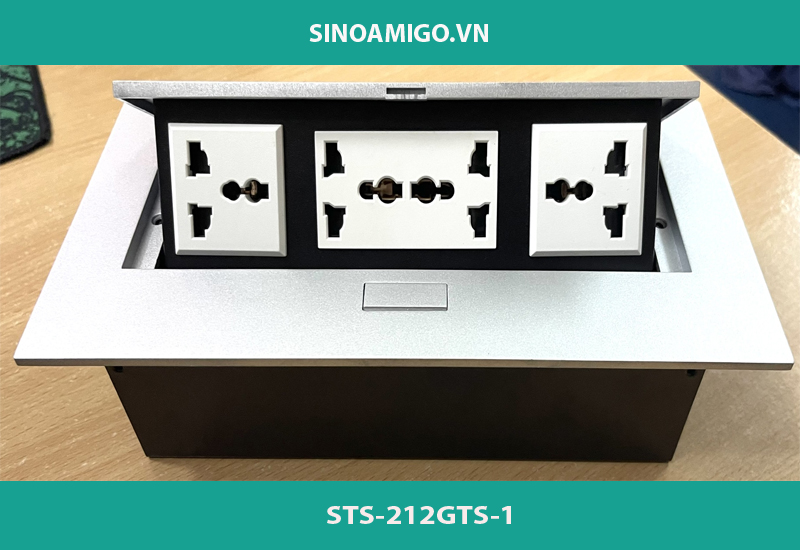 Hộp ổ điện âm bàn sinoamigo STS-212GST-1 Dòng cao cấp