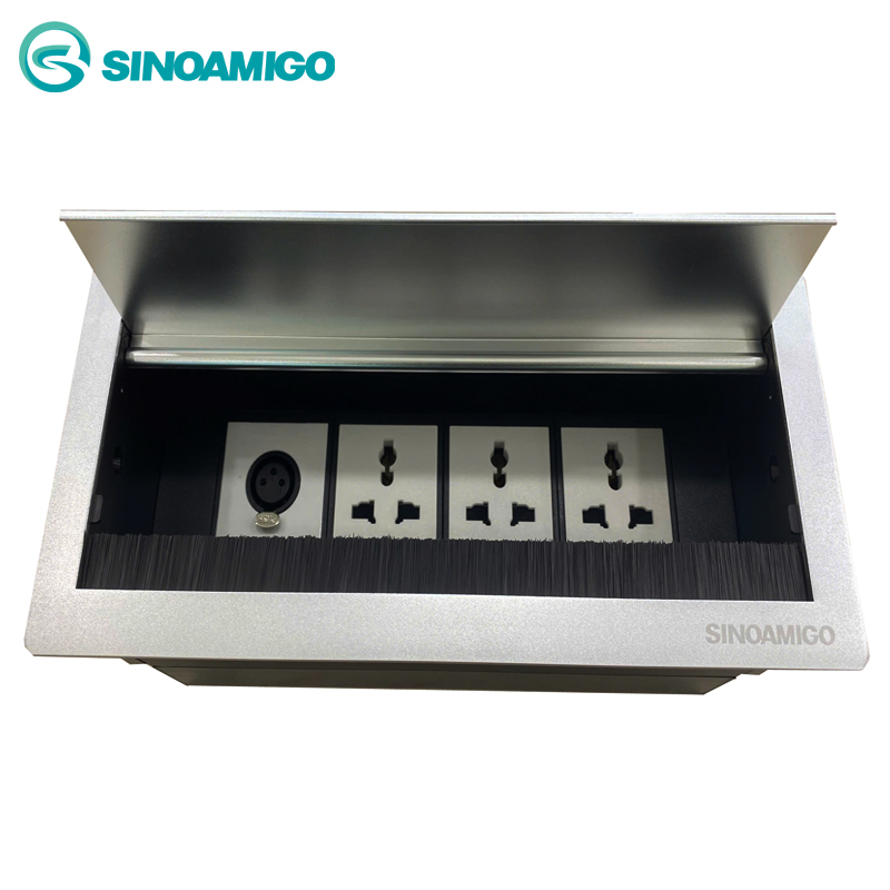 Hộp cắm ổ điện âm bàn sinoamigo STS-6S/f4 cao cấp