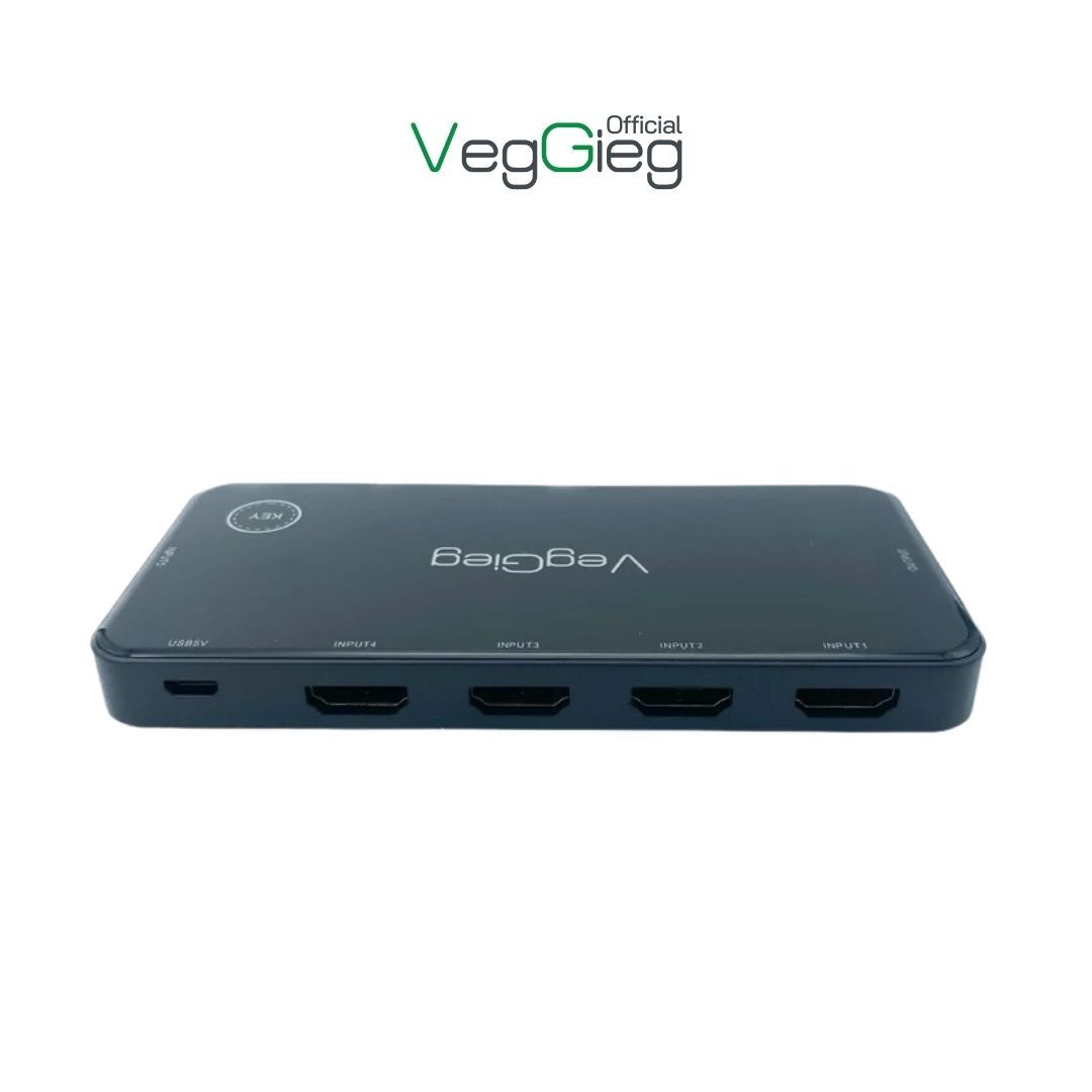 Bộ gộp HDMI 5 vào 1 ra VegGieg  V-HD05 chính hãng