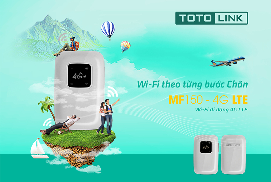 Bộ phát wifi 4G toto Link Totolink MF150 chính Hãng