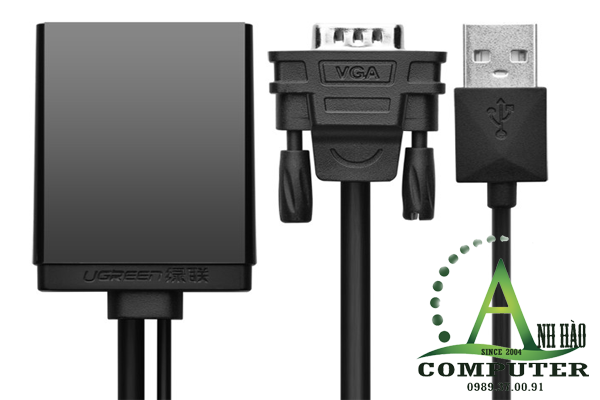Bộ chuyển đổi VGA to HDMI + Audio 40213 chính hãng Ugreen