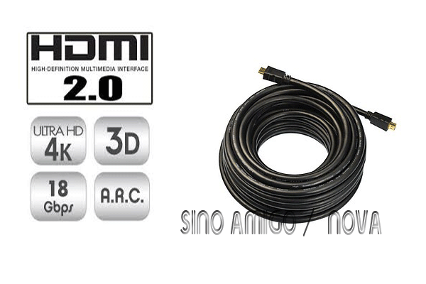 Cáp HDMI 2.0 sinoamigo dài 20m mã SN-31010 cao cấp siêu nét hỗ trợ độ phân giải 4K băng thông 60hz
