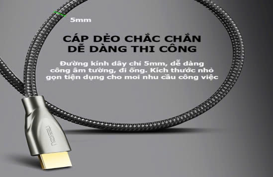 Cáp HDMI 2.0 4K60HZ 5M UNITEK C11041BK