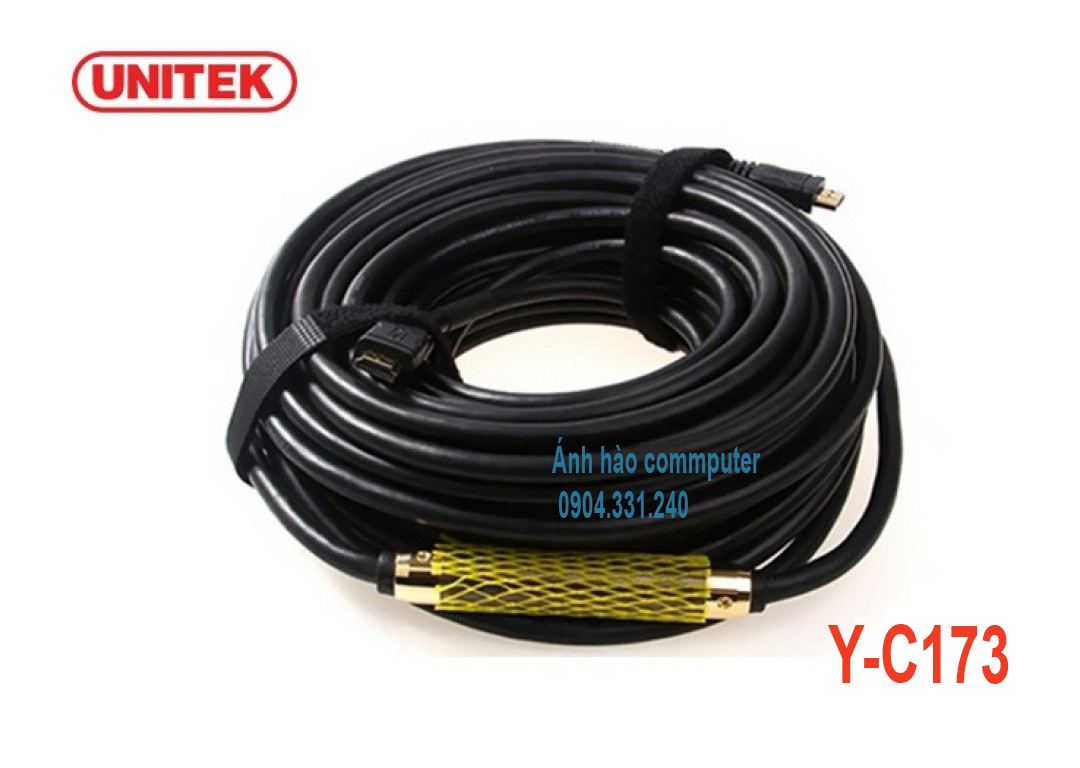 Cáp HDMI Unitek dài 40m Y-173 cao cấp hàng chính hãng