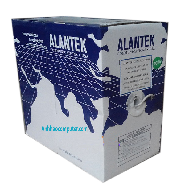 Cáp mạng Alantek cat5e chính hãng cuộn 305m