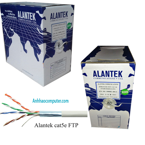 Dây cáp mạng Alantek cat5 FPT bọc chống nhiễu