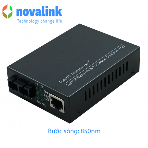 Bộ chuyển đổi quang điện 1Gbps Multimode 850nm Novalink NV-43103M