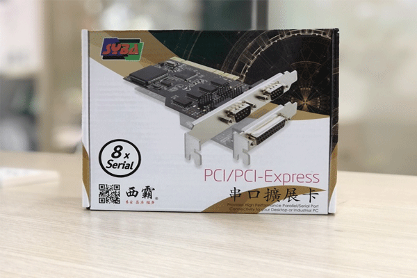 card chyển PCI express to 8 com  RS232 chính hãng  Syba mã E1-PCE6138-8SCM