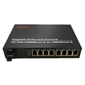 Bộ chuyển đổi quang điện dual fliber SC và 8 cổng RJ45 tốc độ 1 Gb  hãng Flyin mã FLY-1F8TC-SWDXG