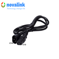 Dây nguồn C13 C14 dài 2m Novalink NV-52105A 3*1.5mm tiếu chuẩn châu âu CE