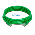 Dây nhảy mạng cat6 Novalink dài 1.5m mầu Green mã NV-23003-A , tiết diện 24AWG, băng thông 500mhz