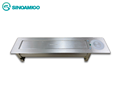 Hộp ổ cắm điện âm bàn cao cấp sinoamigo SMT-3 màu bạc mở nắp bằng điện