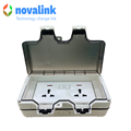 Hộp ổ cắm điện chống nước ngoài trời Novalink NV-OW46 cao cấp hỗ trợ IP66