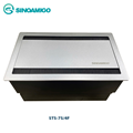 Hộp ổ điện âm bàn sinoamigo STS-7S/4F nắp lật 2 bên cao cấp mầu bạc chính hãng