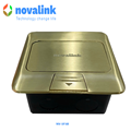 Hộp ổ điện âm sàn cao cấp Novalink NV-FS3SB màu đồng cao cấp
