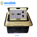 Hộp ổ điện âm sàn cao cấp Novalink NV-FS3SB màu đồng cao cấp