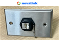 Mặt ổ cắm mạng công nghiệp 1 cổng Novalink cao cấp chất liệu bằng Inox hỗ trợ IP44