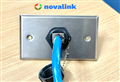 Mặt ổ cắm mạng công nghiệp 1 cổng Novalink cao cấp chất liệu bằng Inox hỗ trợ IP44