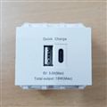Ổ cắm sạc USB dùng cho điện thoại cổng usb âm tường sinoamigo P21-QC1