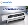 Ổ Điện Âm Bàn Novalink NV-ST803WQI Tích Hợp Sạc Không Dây, Xoay 180 Độ - Giải Pháp Kết Nối Hiện Đại