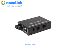 Bộ chuyển đổi Media converter quang 1 sợi SC-SM-1Gbbs Novalink mã NV-43101B-SM-25