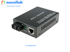 Bộ chuyển đổi quang sang Rj45 loại 2 sợi-SM 1Gb chuẩn SC hãng novalink mã NV-43102D-SM-25