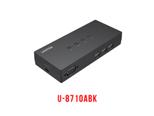 Bộ gộp tín hiệu KVM VGA + USB 4 vào 1 ra 1080P Unitek U-8710ABK