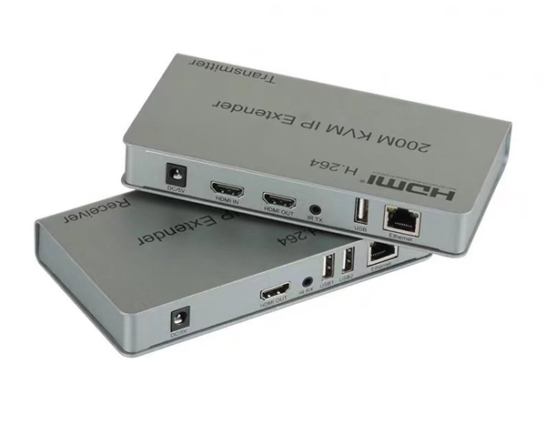 Bộ kéo dài hdmi to LAN 200M có cổng USB cắm phím chuột Holink