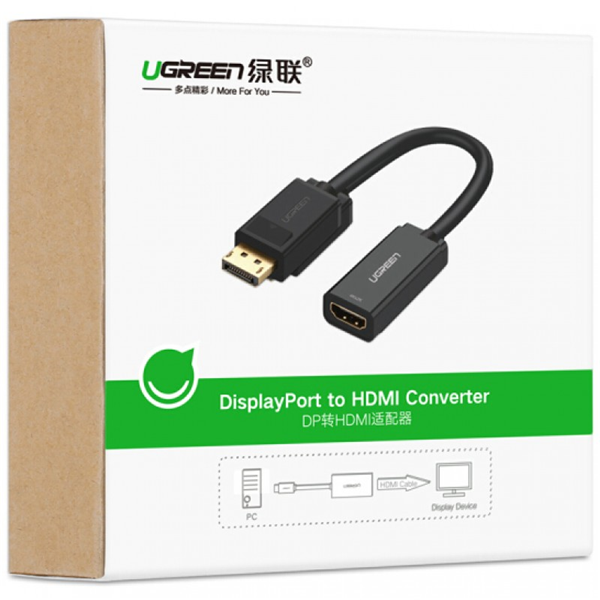 Cáp chuyển đổi DP to HDMI 4K Ugreen 40363