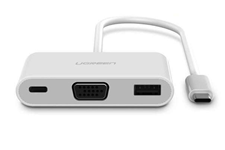Cáp chuyển đổi USB type C  to HDMI + LAN +USB 3.0  Ugreen 30440
