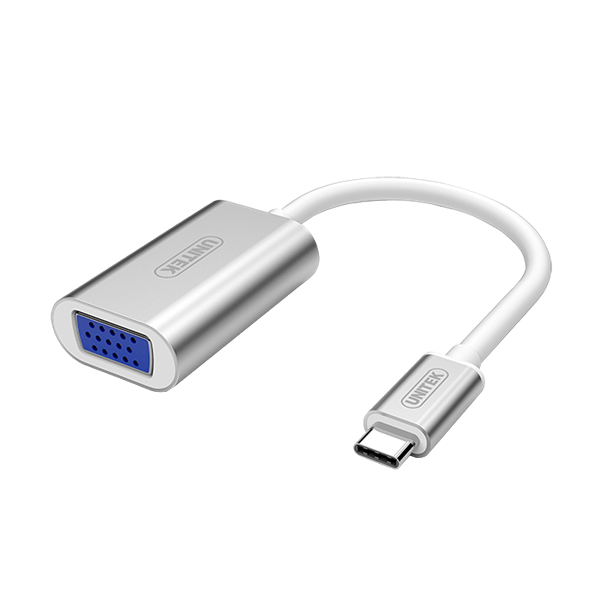 Cáp chuyển đổi USB  Type-C -> VGA (L) Unitek (Y - 6308)