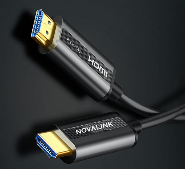 Cáp HDMi 2.0 sợi quang dài 20m hỗ trợ 2K, 4K 60hz siêu nét Novalink mã NV-32010 chính hãng