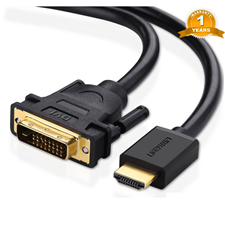 Cáp HDMI to DVI  ( 24+1) Ugreen Dài 8m 10164 chính hãng