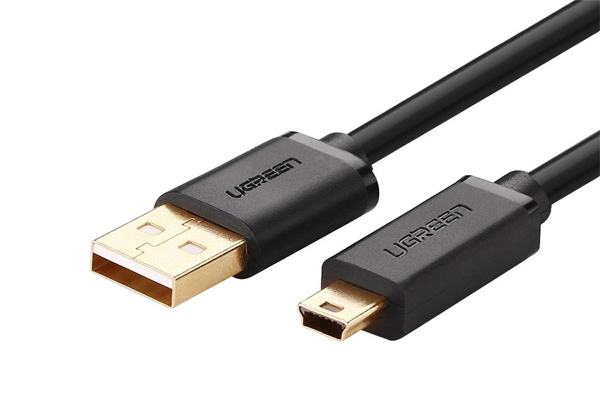 Cáp USB 2.0 to USB MIni UGreen 10385 chân mạ vàng