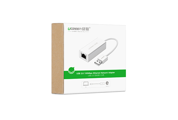 Cổng chuyển đôi USB 2,0 to LAN Ugreen 20253 chính hãng