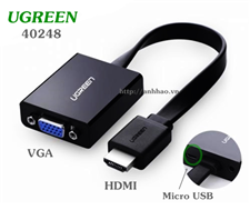 Đầu chuyển đổi HDMI to VGA UGeen 40248 có audio giá tốt