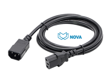 Dây nguồn C13 C14 lõi 16AWG ,13A dài 1.5m chính hãng Nova mã NV-52003A