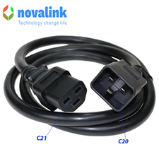 Dây nguồn C20 to C21 dài 3m tiết diện 2*.08mm công xuất 15A novalink NV-56303A chính hãng