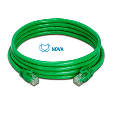 Dây nhảy mạng cat6 Novalink dài 1.5m mầu Green mã NV-23003A , tiết diện 24AWG, băng thông 500mhz