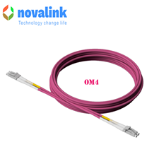 Dây nhảy quang Multi Mode LC-LC DX- OM4 dài 1.5m novalink mã NV-61201A