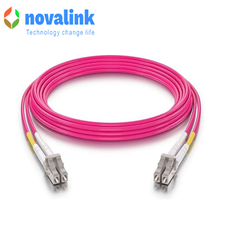 Dây nhảy quang Multi Mode LC-LC -DX- OM4 dài 20m novalink mã NV-61207A tốc độ 10Gb