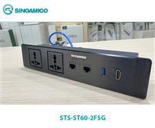 Hộp điện âm bàn đa năng sinoamigo STS-ST60-2F5G cao cấp chính hãng