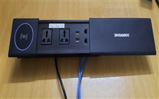 Hộp ổ điện âm bàn sinoamigo STS-SC01-QI-B Mầu đen nắp trượt