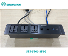 Hộp ổ điện âm bàn sinoamigo STS-ST60-3F5G cao cấp