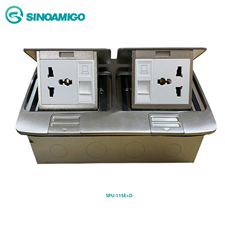 Hộp Ổ Điện Âm Sàn Sinoamigo SPU-11SE+D - Giải Pháp Cấp Nguồn Âm Sàn Thẩm Mỹ Với Ổ Cắm Tùy Chọn