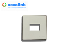 Mặt mạng công tắc ổ cắm 1 cổng hình vuông kích thước 86*86 Mã NV-22001SW chính hãng novalink